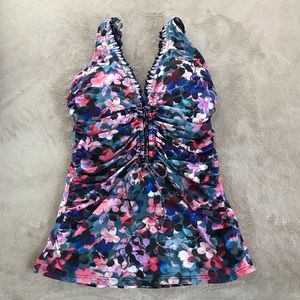 34D Multi-Colored Floral Tankini